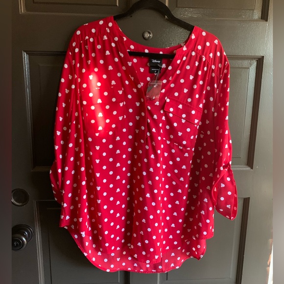 torrid Tops - Torrid - DISNEY Minnie red blouse new with tags - size 2 -